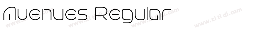 Avenues Regular字体转换